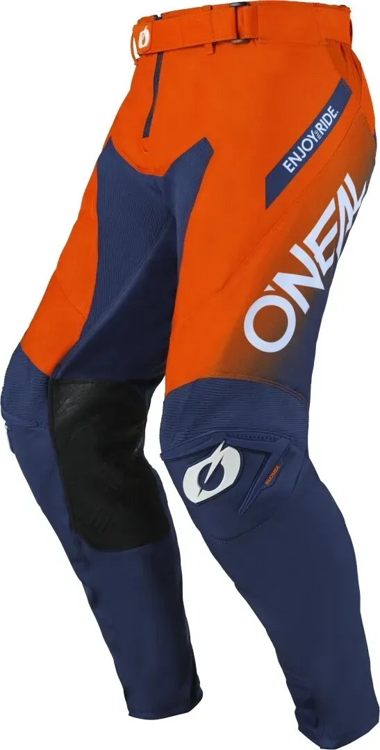 Oneal Mayhem Hexx Motorcross Broek, blauw-oranje, 30 Voorman