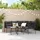 vidaXL Gartensofa in L-Form mit Kissen Schwarz Stahl und Textilene