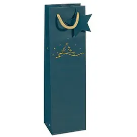 Sigel Geschenktüten für Flaschen Christmas tree Motiv 10,0 x 35,0 cm, 5 St.