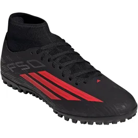 adidas F50 Club Mid TF Herren core black/lucid red 48