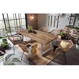 Möbilia Tisch mit wählbaren Tischbeinen 160x77 cm U-Form