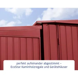 EcoStar Kaminholzregal Trend-V Typ 1 purpurrot