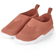 Sterntaler Badeschuhe einfarbig – Baby Aquaschuhe – Unisex Strand Slipper mit flexibler Sohle – schnelltrocknend & leicht - Ideal für Strand & Schwimmbad - Kinder Bademode – Farbe lehmbraun, Größe 22