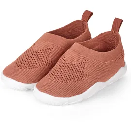 Sterntaler Badeschuhe einfarbig – Baby Aquaschuhe – Unisex Strand Slipper mit flexibler Sohle – schnelltrocknend & leicht - Ideal für Strand & Schwimmbad - Kinder Bademode – Farbe lehmbraun, Größe 22