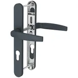 MS Beschläge Schmalrahmengarnitur 92mm Anthrazit RAL7016 PZ Lochung Drücker/Drücker TS 39-54mm)