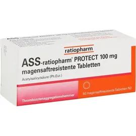 ASS-ratiopharm PROTECT 100 mg magensaftresistente Tabletten 50 St.