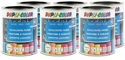 Dupli Color 6x 750ml Schultafel-Farbe schwarz [Hersteller-Nr. 368110]