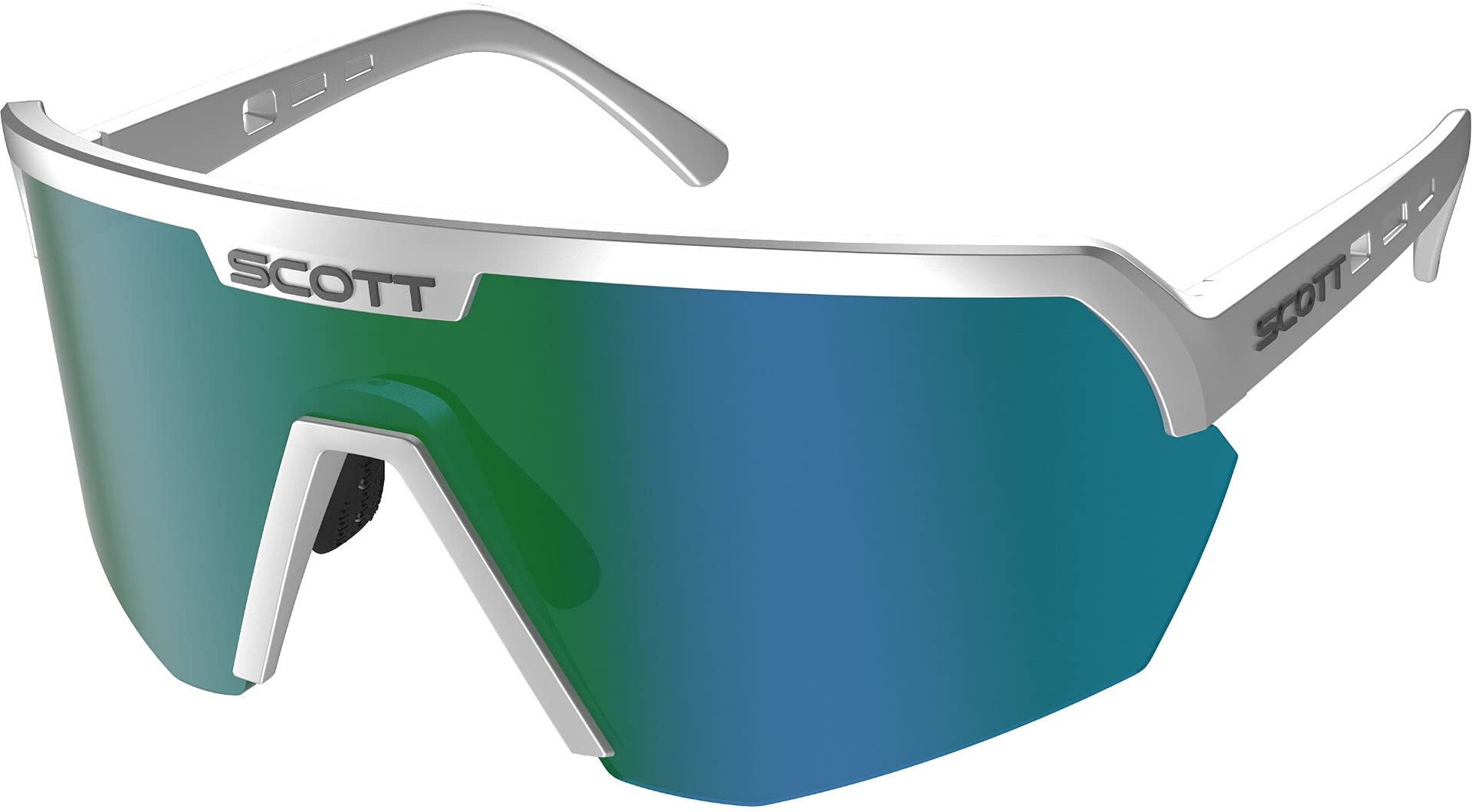 Scott Sport Shield Supersonic Edition Wechselscheiben Fahrrad Brille silberfarben/grün chrome