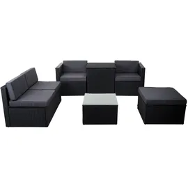 Mendler HWC-D21 Lounge-Set anthrazit/dunkelgrau