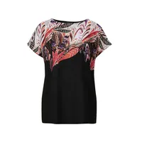 GOLDNER Elegantes Oberteil mit Ethno-Muster", in schwarz / gemustert), | Gr.: 44,