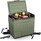 Klarstein PolarForce 40-Liter- Kühlbox – Elektrische Kompressor-Kühlbox mit LCD-Bedienfeld, -20°C bis 20°C, Dual Power (12V/230V), ECO-Modus, Ideal für Camping und Road-Trips, Gefrierbox