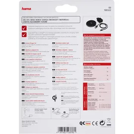 Hama QI-FC10 Set 188322 Ausgänge Induktionslade-Standard Schwarz