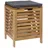 Five Aufbewahrungsbank Bambus 35 x 49 x 35 cm Braun