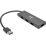 Tripp Lite U360-004-SLIM Ultraflache tragbare USB 3.x (5 Gbps) Nabe mit 4 Ports