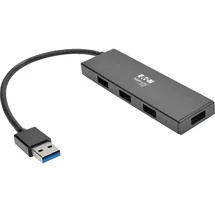 Tripp Lite U360-004-SLIM Ultraflache tragbare USB 3.x (5 Gbps) Nabe mit 4 Ports