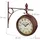 Relaxdays Bahnhofsuhr 38,0 cm HBT 34 x 35 x 10 cm braun