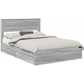 vidaXL Moderner Bettrahmen 140 x 200 cm Grau