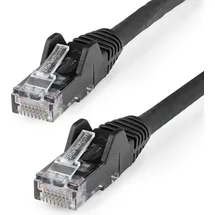 Startech StarTech.com 7m Netzwerkkabel CAT6 - LSZH(weniger Rauch, Halogenfrei) - 10Gbit 650MHz 100W POE RJ45 U/UTP LAN-Patch Kabel - Schwarz, ETL Zertifizierung, 24AWG, Installationskabel, 7 m, Cat6, 7 m),