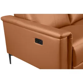 PLACES OF STYLE 2-Sitzer »Lund«, manueller od. elektrischer Relaxfunktion und USB-A braun