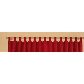 Stickereien Plauen Querbehang Durach 40 cm rot