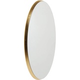 Kare Spiegel Jetset Oval Gold 94x64cm, ovaler Wandspiegel mit goldenem Rahmen, verschiedene Ausführungen erhältlich (H/B/T) 93x63x3,5cm