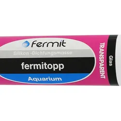 Fermitopp Aquarium Physiologisch unbedenklicher Silikon-Fugendichtstoff Düsenkartusche ca. 310 ml transparent