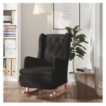 vidaXL Schaukelsessel Stoff 0 x 0 x 0 cm Schwarz