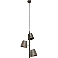 ECO-Light Luce Design Pendelleuchte Colt 3-flammig Frost-Grau Ø 49 cm