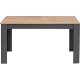 Home Affaire Esstisch HOME AFFAIRE "Bergamo Küchentisch", grau (anthrazit, artisan eiche), B:140cm H:75cm T:80cm, Tische, Esstisch, pflegeleichter Esstisch, erhältlich in 3 Größen, 140 cm ausziehbar