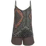 LASCANA Shorty Pyjama-Shorts Braun 32/34