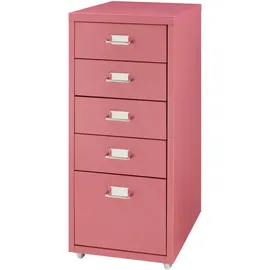 [en.casa] Kökar Rollcontainer 69 cm x 28 cm x 41 cm rot