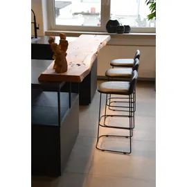 JAN KURTZ Barhocker Ragno schwarz/schwarz pulverbeschichtet