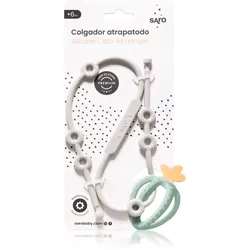 Saro Baby Silicone Catch-All Hanger Silikonschnur Grey 1 St.