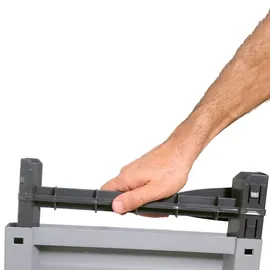 vidaXL Kunststoffschrank 0,68 x 0,39 x 1,72 m Rattan-Design