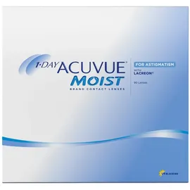 Acuvue Moist for Astigmatism Tageslinsen weich, 90 Stück & BC 8.5 mm / DIA 14.5 / CYL -2.25, Achse 160 / -1.25 dpt, zyl ax, Torische Kontaktlinse