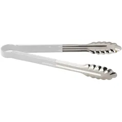 METRO PROFESSIONAL Grillzange, Edelstahl/Vinyl, 24 cm, weiß/silber