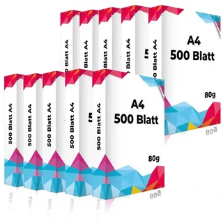Sparsando Drucker- und Kopierpapier SPS A4 Größe 80g SET, umweltfreundlichen Mehrschichtverpackungen weiß