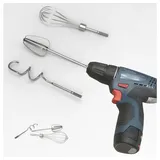 FELIXLEO Handmixer 3 Stücke Handmixer Zubehörset Edelstahl für Elektrische Bohrmaschine