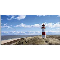 ARTland Artland, Glasbild Leuchtturm Sylt Gebäude, (1 St.), in