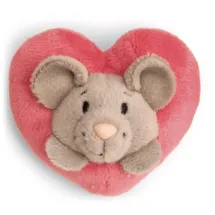 NICI Mini MagNICI Maus mit Herz 7 cm grau