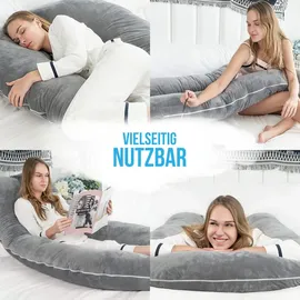 Avalo Schwangerschaftskissen 5XL 330 cm Grau