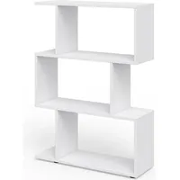 Vicco LEVIO Bücherregal 40 x 30 x 180 cm Weiß