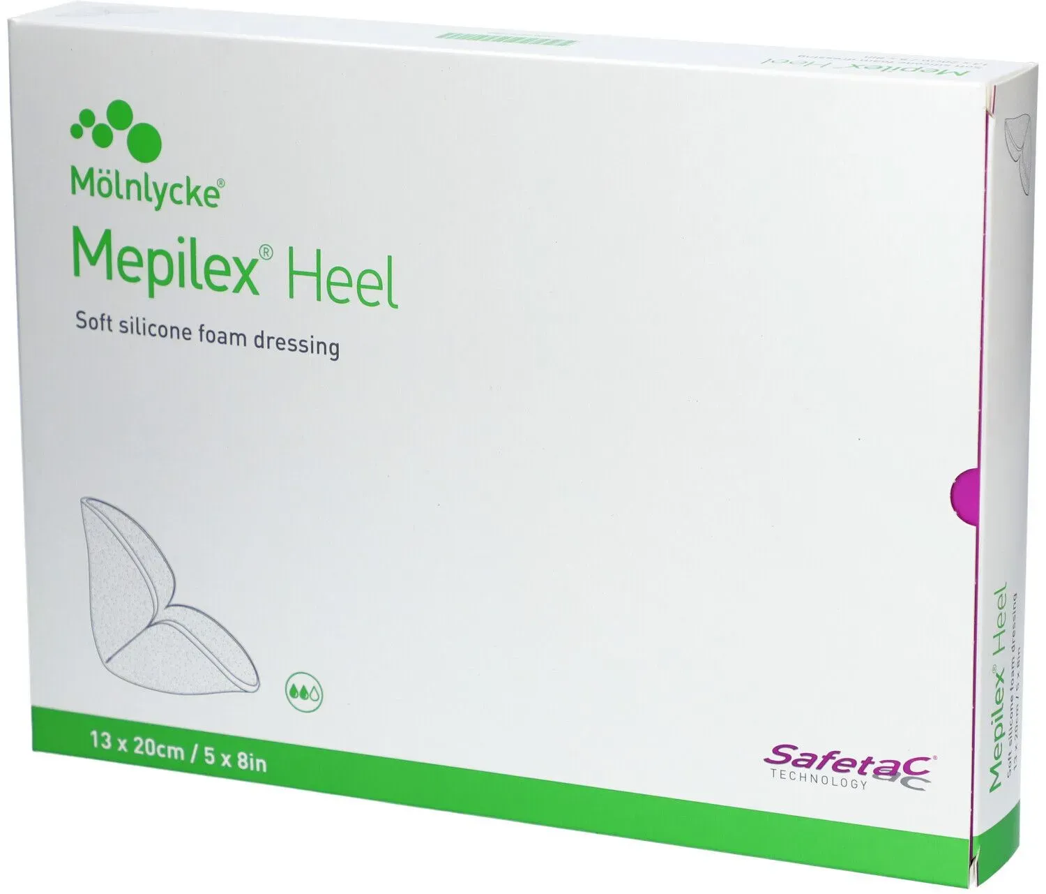 Mölnlycke® Mepilex® Heel - Silikonierter Hydrozellulärer Verband 13 x 20 cm