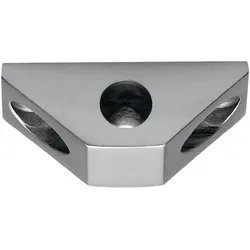 Deni Stangenführung zu Untersatz Vario f.Rundstange 10mm silber elox.