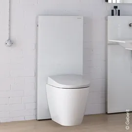 Geberit Monolith Sanitärmodul für Stand-WC, 114 cm, Glas weiß