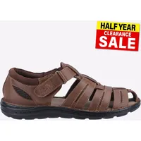 Hush Puppies Albert Fischerman Herren Sandalen Classic Comfort Touch Tan