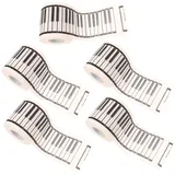 VALICLUD 5rollen Papierklavier Toilettenpapier Druck Toilettenpapierrollen Aus Papier Weiches Toilettenpapier Tissue Rolle Für Tischservietten