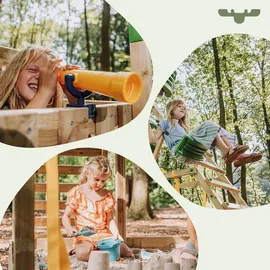 FATMOOSE Spielturm FruityForest Holz grau