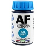 Alex Flittner Designs Lackstift RAL 5007 BRILLANTBLAU seidenmatt 50ml Holz Metall Möbel Bad Retuschierlack Reparaturlack