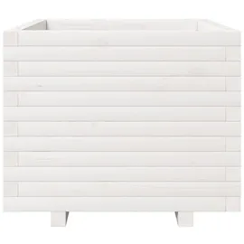 vidaXL Pflanzkübel 60 x 60 x 49,5 cm Weiß